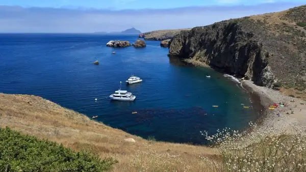 Where can you kayak camp in California