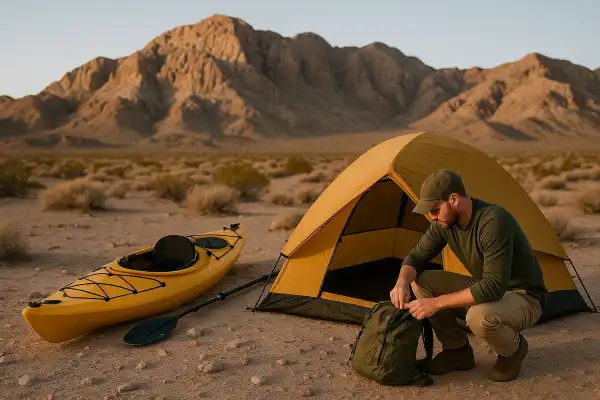 Where can you kayak camp in Nevada
