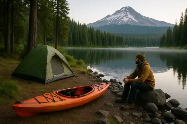 Where can you kayak camp in Oregon