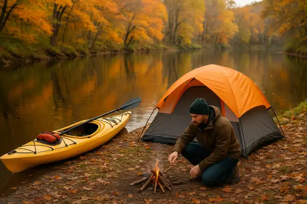 Where can you kayak camp in Pennsylvania
