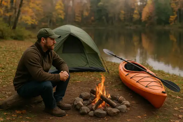 Where can you kayak camp in Wisconsin